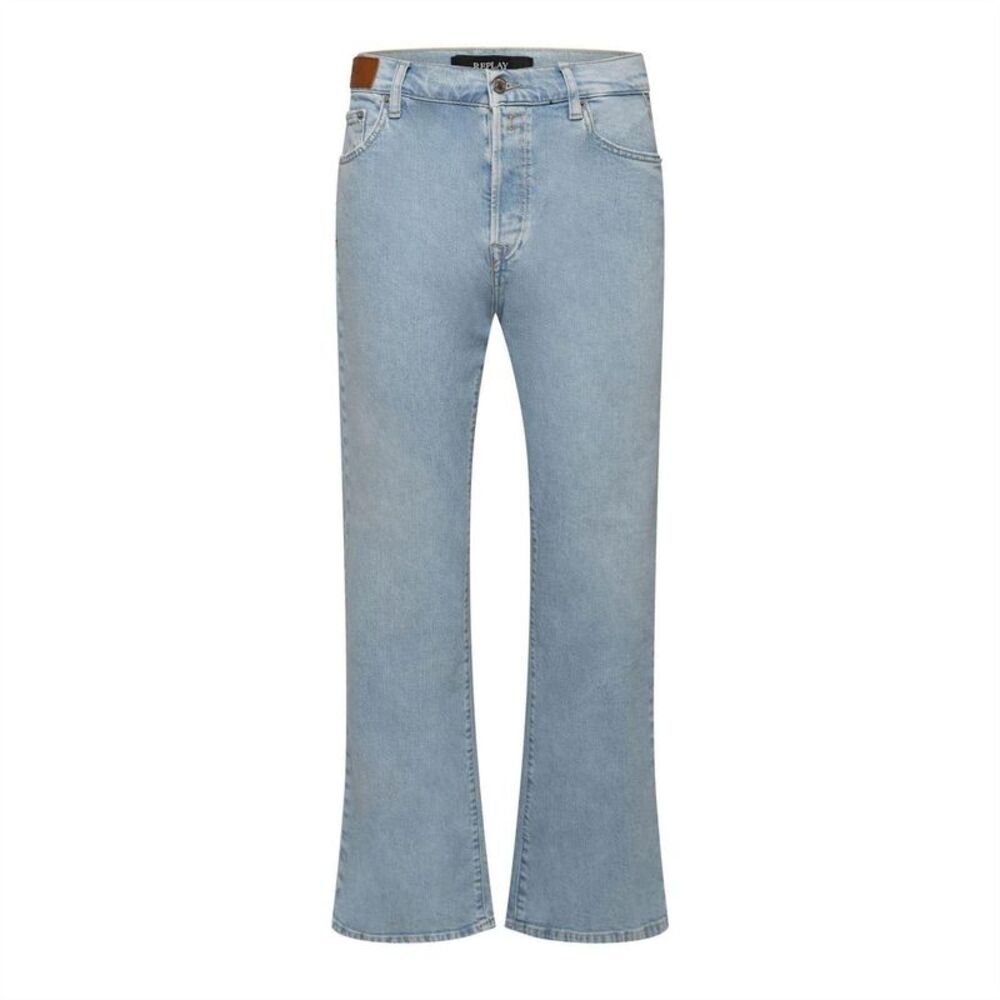 Replay Womens/Ladies Logo Flared Jeans / Blue